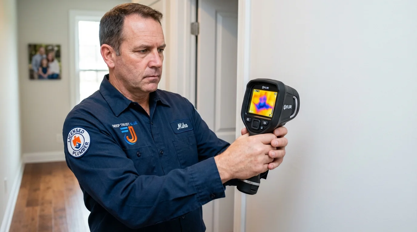 Thermal imaging leak detection by Johns Plumbing LLC in Appalachia